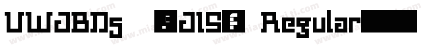 UWJBD5 (SJIS) Regular字体转换